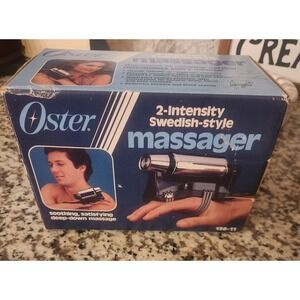 Vintage Oster 2-Intensity Swedish-Style‎ Massager 138-11 Tested Working Org Box